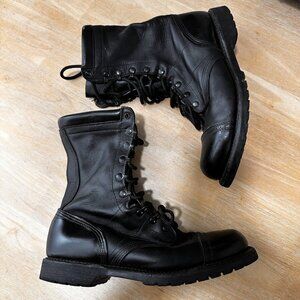 Corcoran Boots Mens Size 11.5 D Black Leather Combat Military Vibram Sole USA
